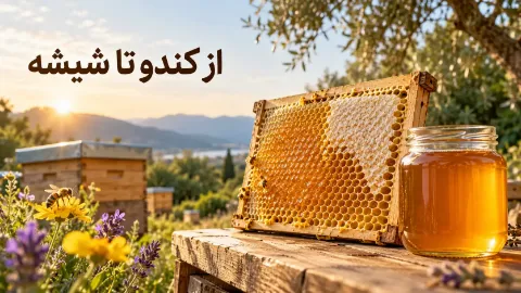 مراحل تولید عسل از کندو تا شیشه؛ برداشت، استخراج و بسته‌بندی